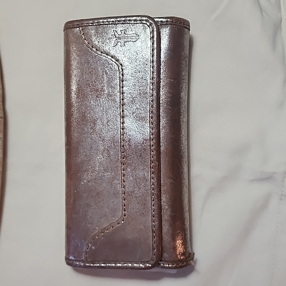 Frye Leather Melissa Metallic Wallet - Picture 1 of 7